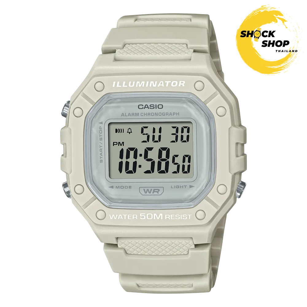 CASIO นาฬิกาข้อมือ รุ่น W-218HC-8AV คาสิโอ