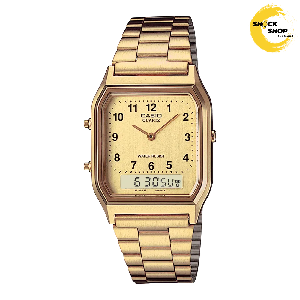 CASIO นาฬิกาข้อมือ รุ่น AQ-230GA-9B คาสิโอ