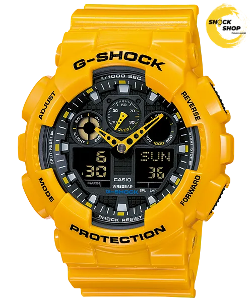 CASIO G-SHOCK นาฬิกาผู้ชาย รุ่น GA-100A-9A (Bubble B/บับเบิ้ลบี) จีช็อค