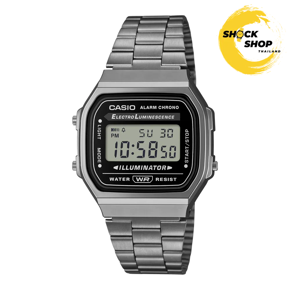 CASIO นาฬิกาข้อมือ รุ่น A168WGG-1A คาสิโอ