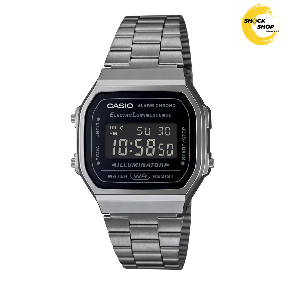 CASIO นาฬิกาข้อมือ รุ่น A168WGG-1B คาสิโอ