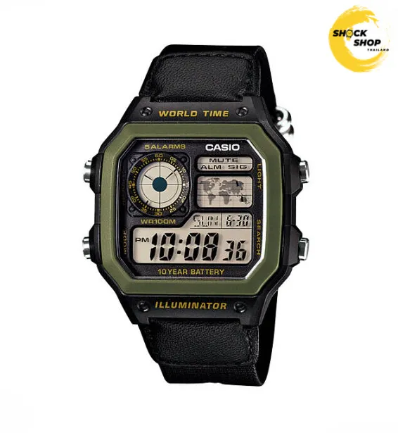 CASIO นาฬิกาผู้ชาย รุ่น AE-1200WHB-1B คาสิโอ