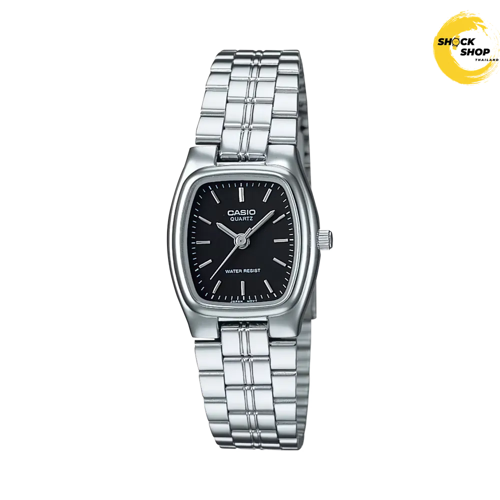 CASIO นาฬิกาผู้หญิง รุ่น LTP-1169D-1A วัสดุสเตนเลสสตีล สีดำ คาสิโอ