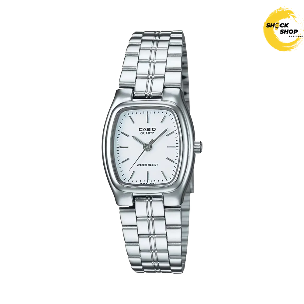 CASIO นาฬิกาผู้หญิง รุ่น LTP-1169D-7A วัสดุสเตนเลสสตีล สีขาว คาสิโอ