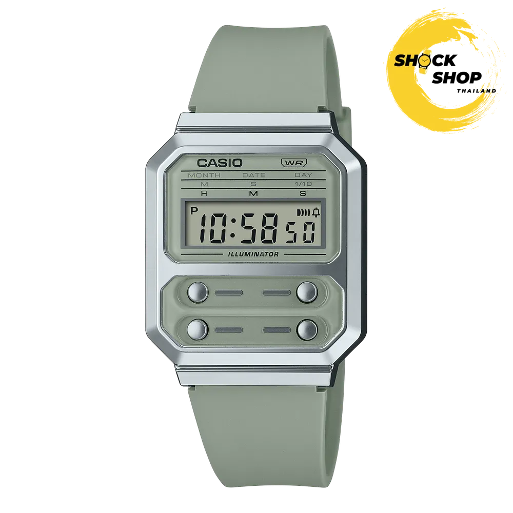 CASIO นาฬิกาข้อมือ รุ่น A100WEF-3A คาสิโอ