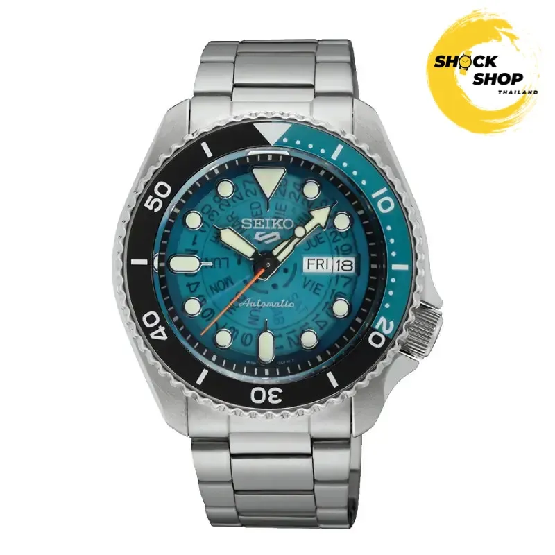 SEIKO 5 SPORTS SKELETON TIME SONAR 70'S นาฬิกาข้อมือผู้ชาย (ไซโก) รุ่น SRPJ45K ขนาด 42.5 mm