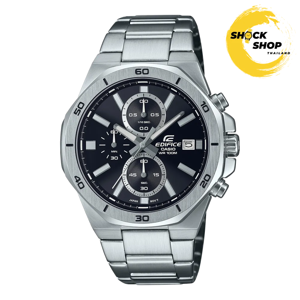 CASIO EDIFICE นาฬิกาผู้ชาย รุ่น EFV-640D-1AV โครโนกราฟมาตรฐาน คาสิโอ