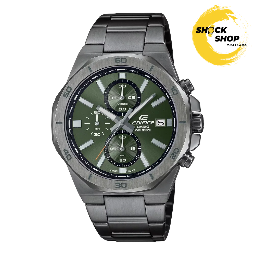 CASIO EDIFICE นาฬิกาผู้ชาย รุ่น EFV-640DC-3AV โครโนกราฟมาตรฐาน คาสิโอ