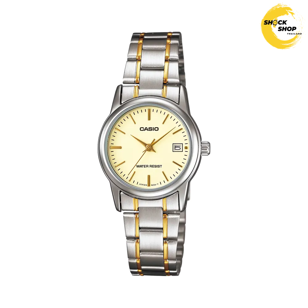 CASIO นาฬิกาผู้หญิง รุ่น LTP-V002SG-9A คาสิโอ