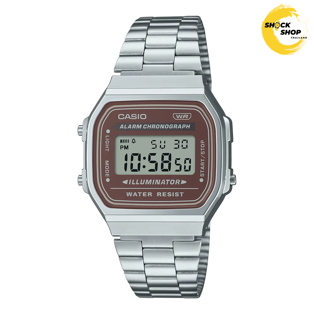 CASIO นาฬิกาข้อมือผู้หญิง รุ่น A168WA-5AY คาสิโอ