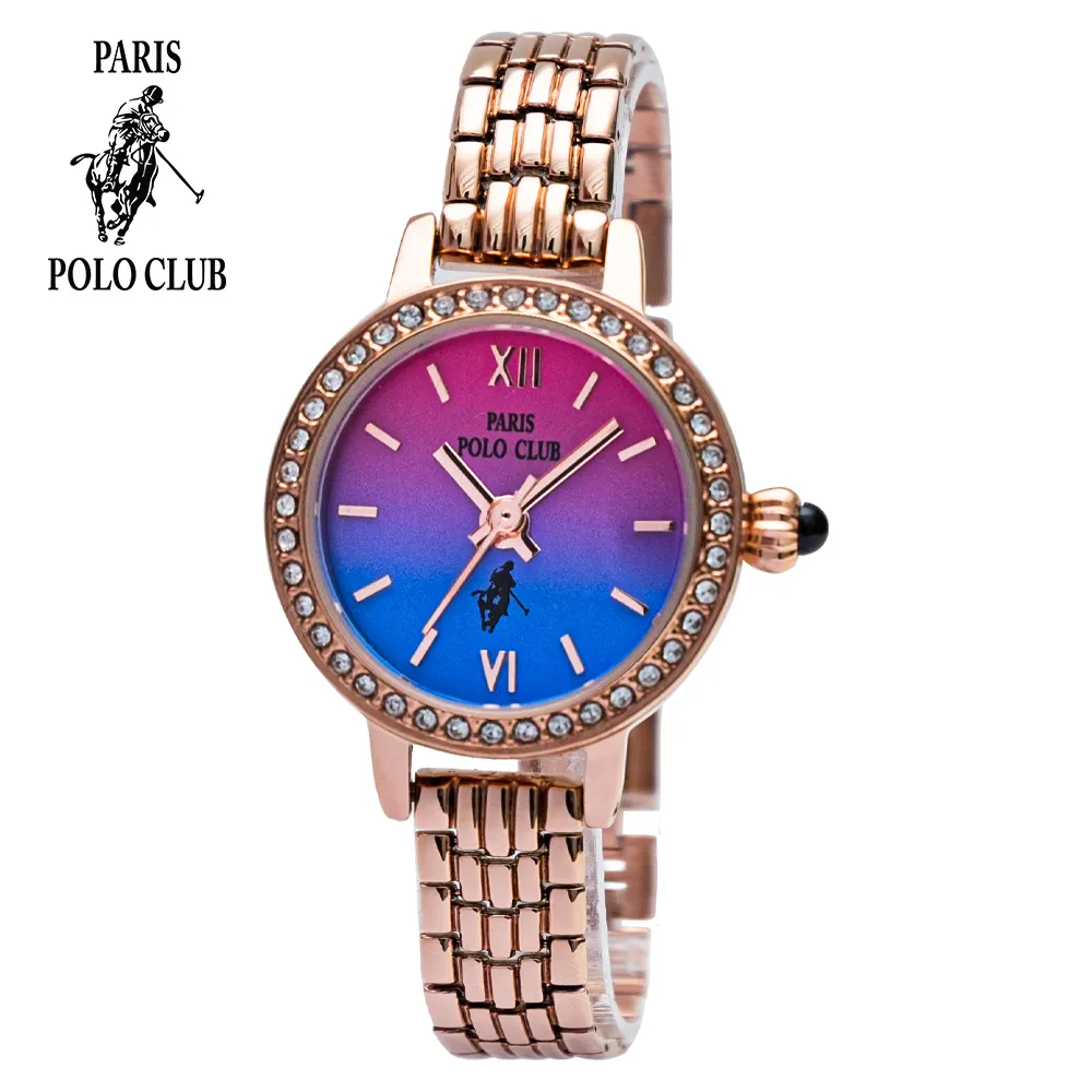Paris Polo Club นาฬิกาข้อมือผู้หญิง รุ่น 3PP-2101731L-PK-BU โปโล