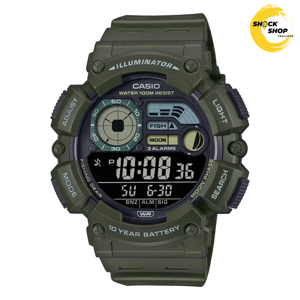 CASIO นาฬิกาผู้ชาย ดิจิตอล รุ่น WS-1500H-3BV คาสิโอ