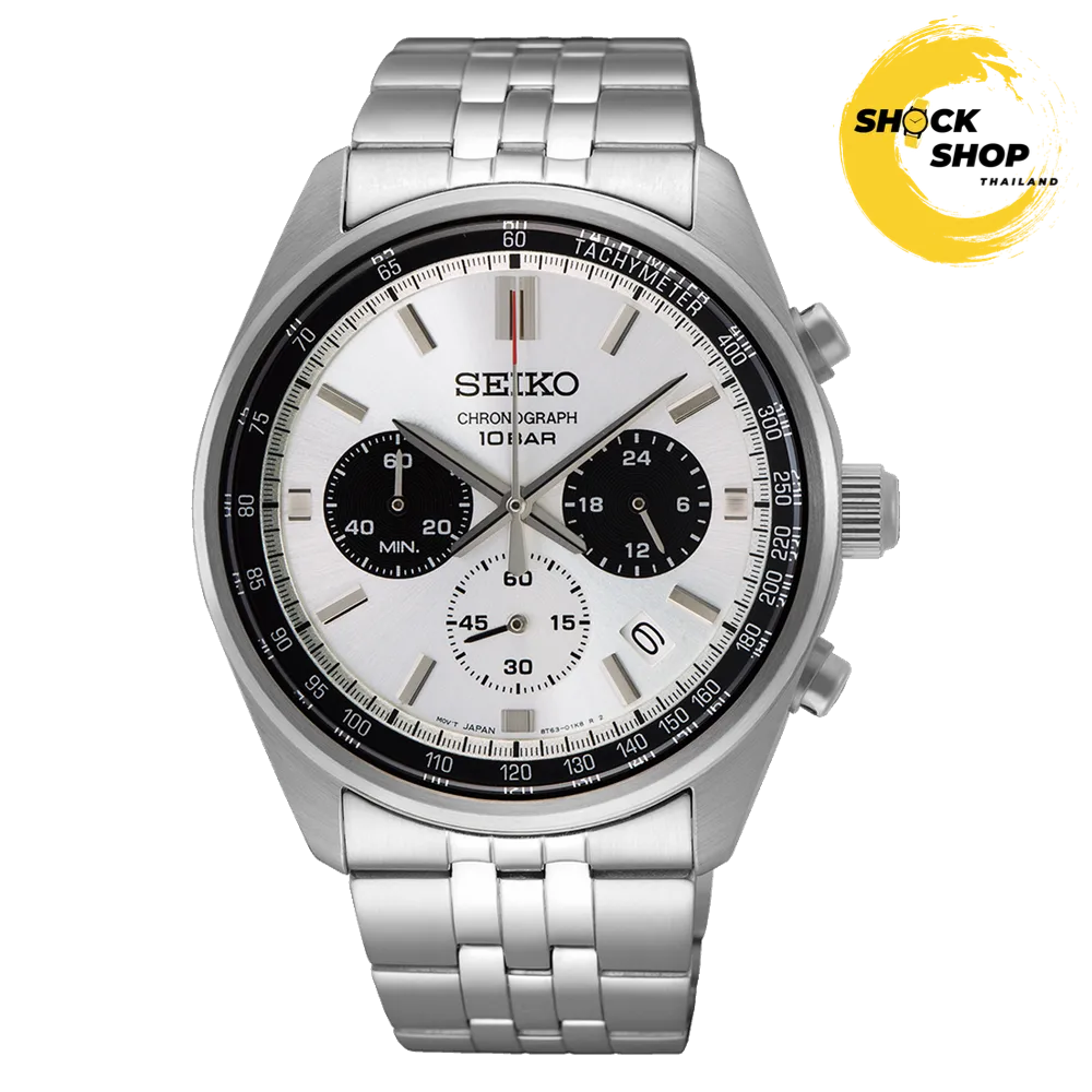 SEIKO Quartz Chronograph Racing sports นาฬิกาข้อมือผู้ชาย (ไซโก) รุ่น SSB425P ขนาด 41.5 mm