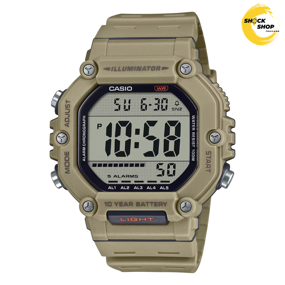 CASIO นาฬิกาข้อมือ ดิจิตอล รุ่น AE-1600H-5A คาสิโอ