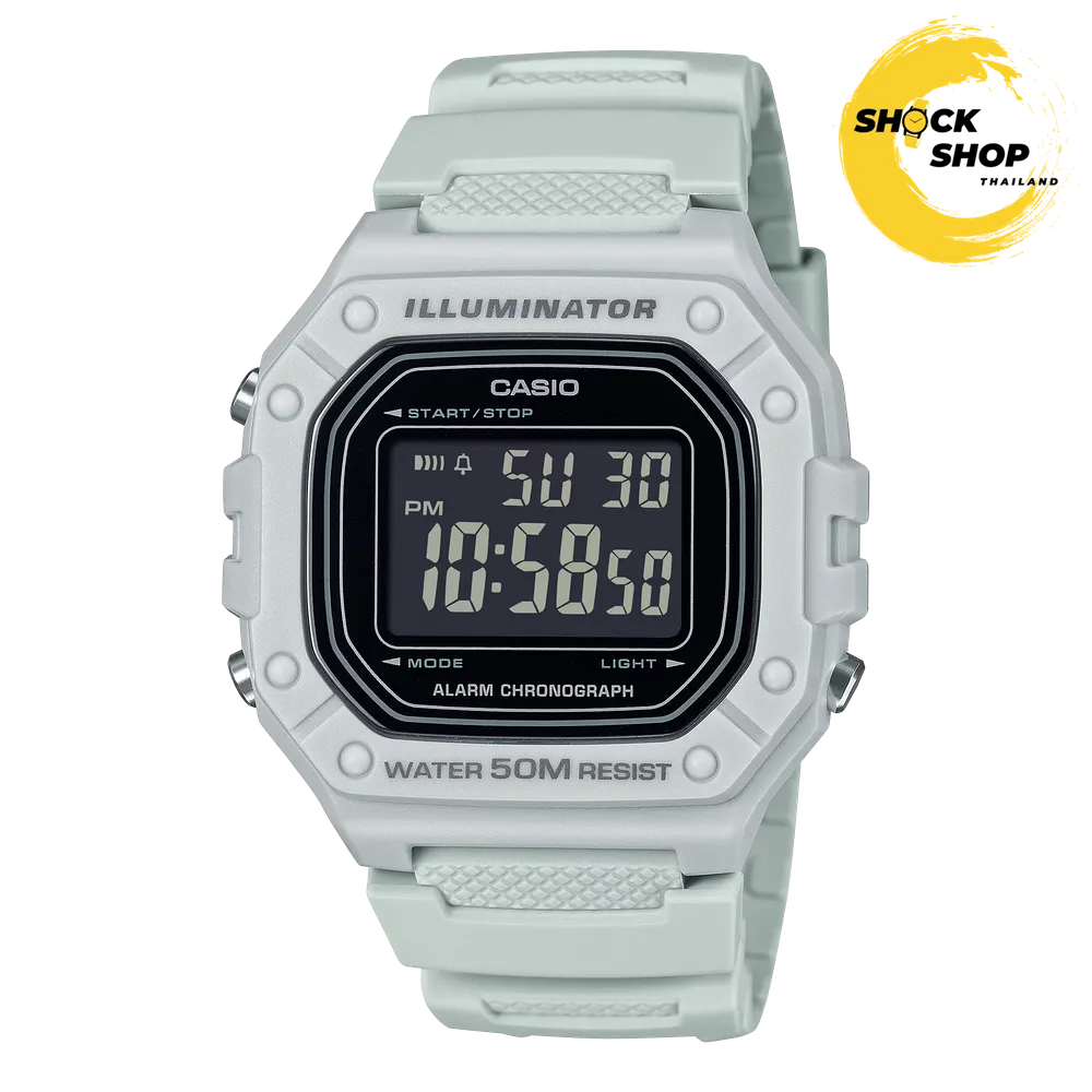 CASIO นาฬิกาข้อมือ รุ่น W-218H-8B คาสิโอ