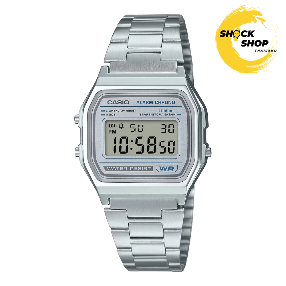 CASIO นาฬิกาข้อมือ รุ่น A158WEA-7 คาสิโอ