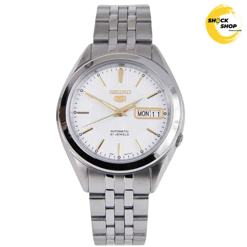 SEIKO 5 Automatic Series 21 Jewels นาฬิกาข้อมือผู้ชาย (ไซโก) รุ่น SNKL17 ขนาด 37 mm