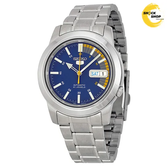 SEIKO 5 Automatic Series 21 Jewels นาฬิกาข้อมือผู้ชาย (ไซโก) รุ่น SNKK27K ขนาด 37 mm