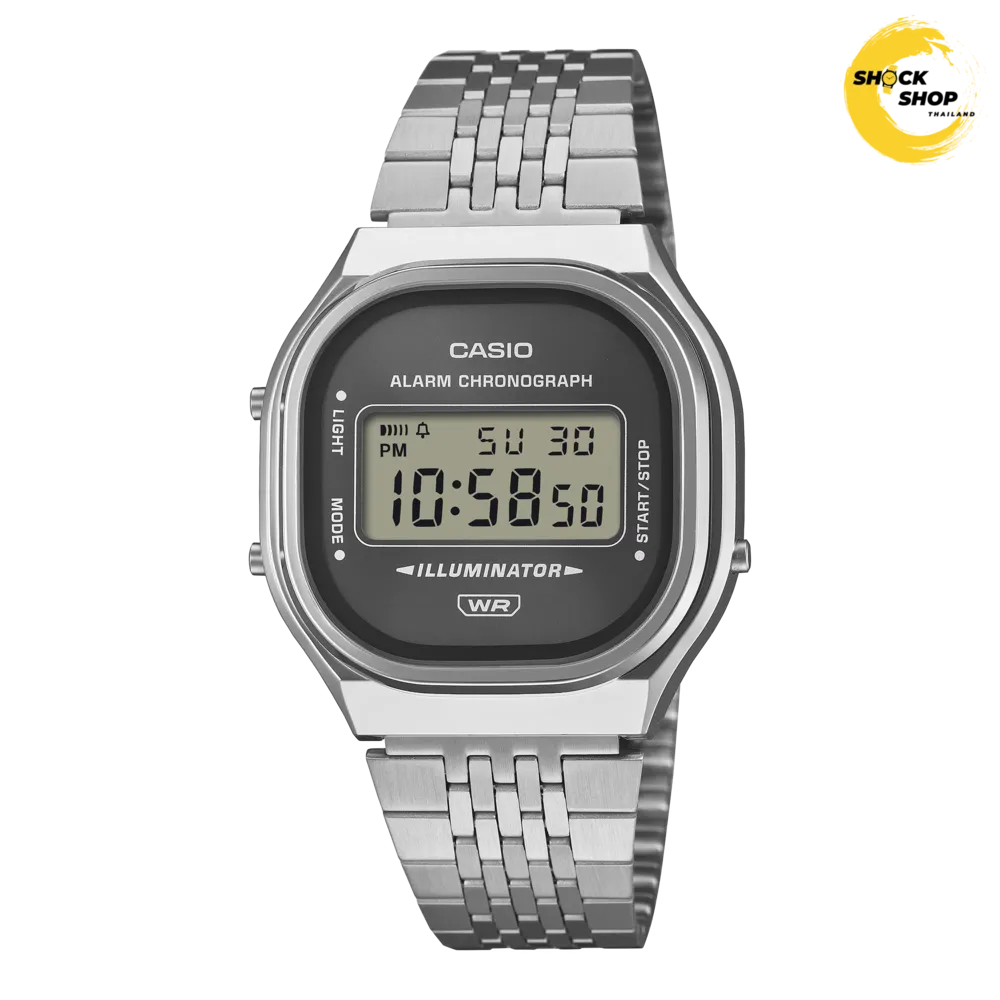 CASIO นาฬิกาข้อมือ ดิจิตอล รุ่น A140WE-8A สีเทา คาสิโอ