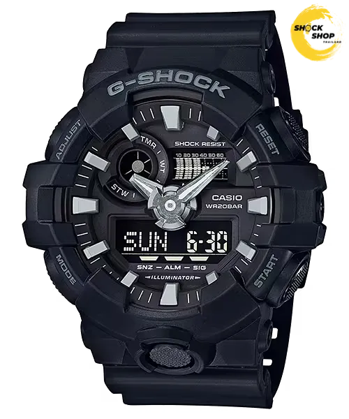 CASIO G-SHOCK นาฬิกาข้อมือผู้ชาย รุ่น GA-700-1B ซีรีส์ GA-700 คาสิโอ จีช็อค